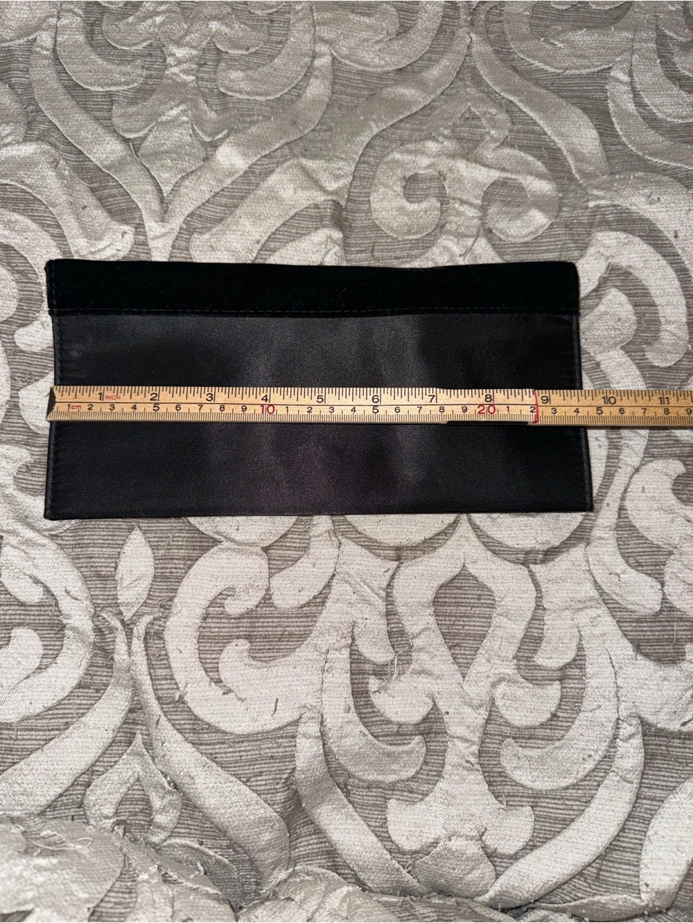 Yves Saint Laurent Black Satin & Velvet Waist Cummerbund with YSL Monogram & ysl - Picture 5 of 9